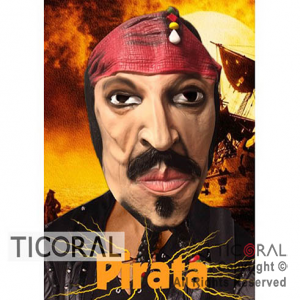 MASCARA PIRATA JACK LATEX 